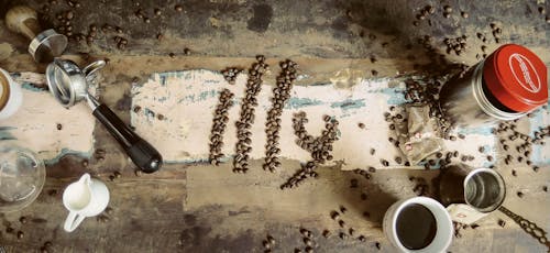 Free stock photo of coffee, coffee beans, milk