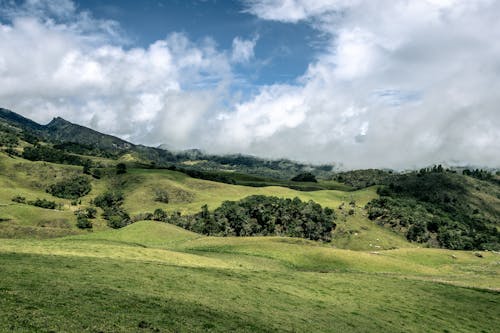 Green Hills in Countryside