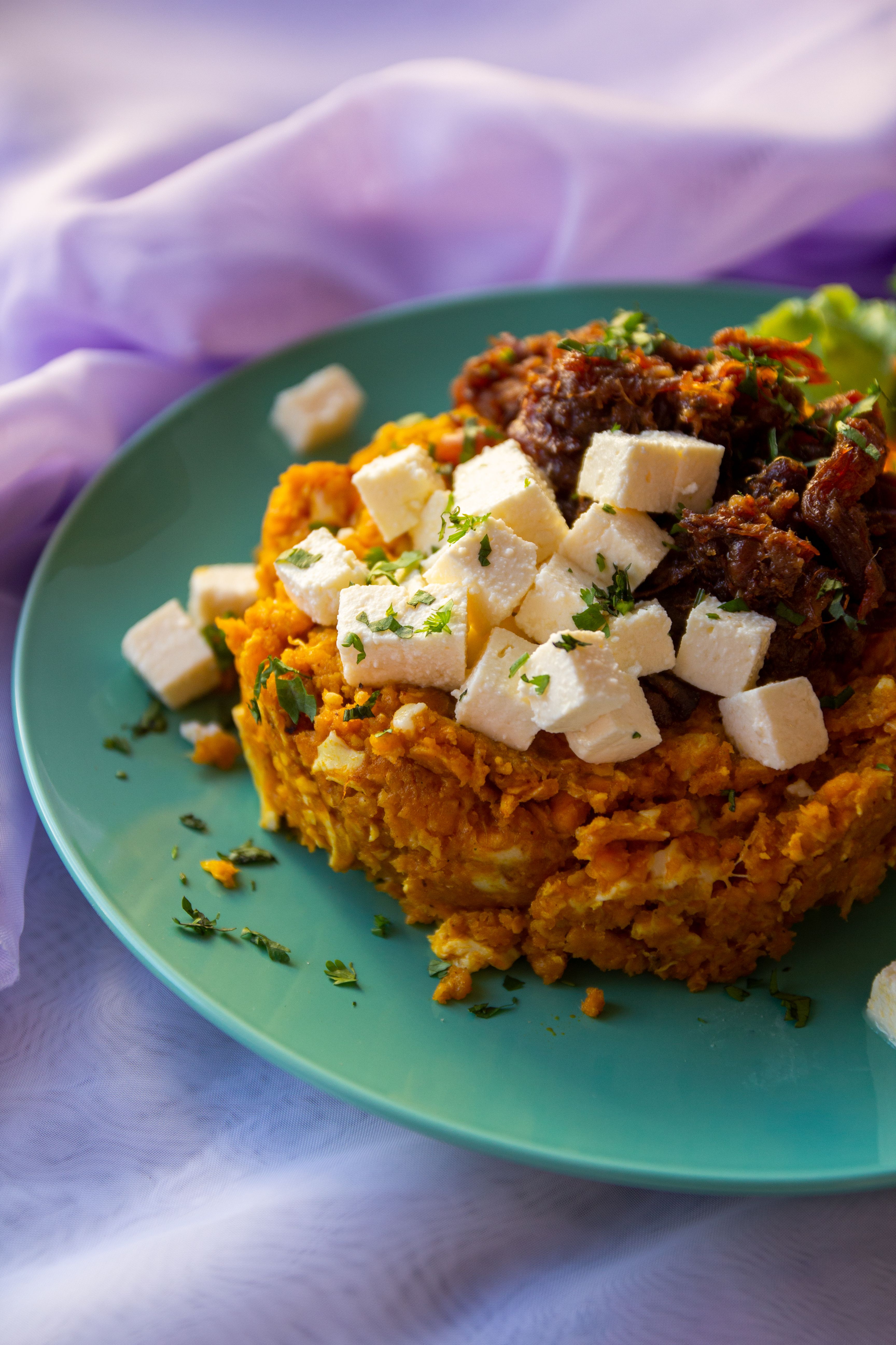Close-up of a Dish with Feta Cheese · Free Stock Photo