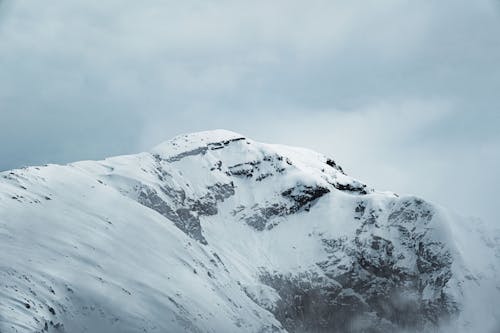 Snow on Mountain Peak