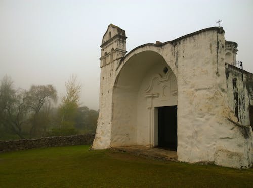 Free stock photo of church, country, fog
