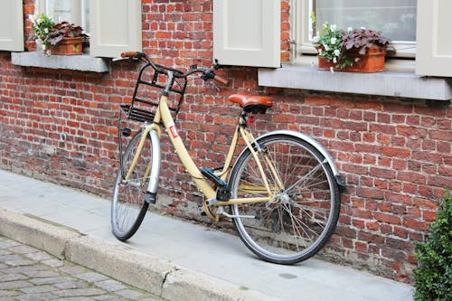 Free stock photo of amsterdam, bicycle, bricks Stock Photo