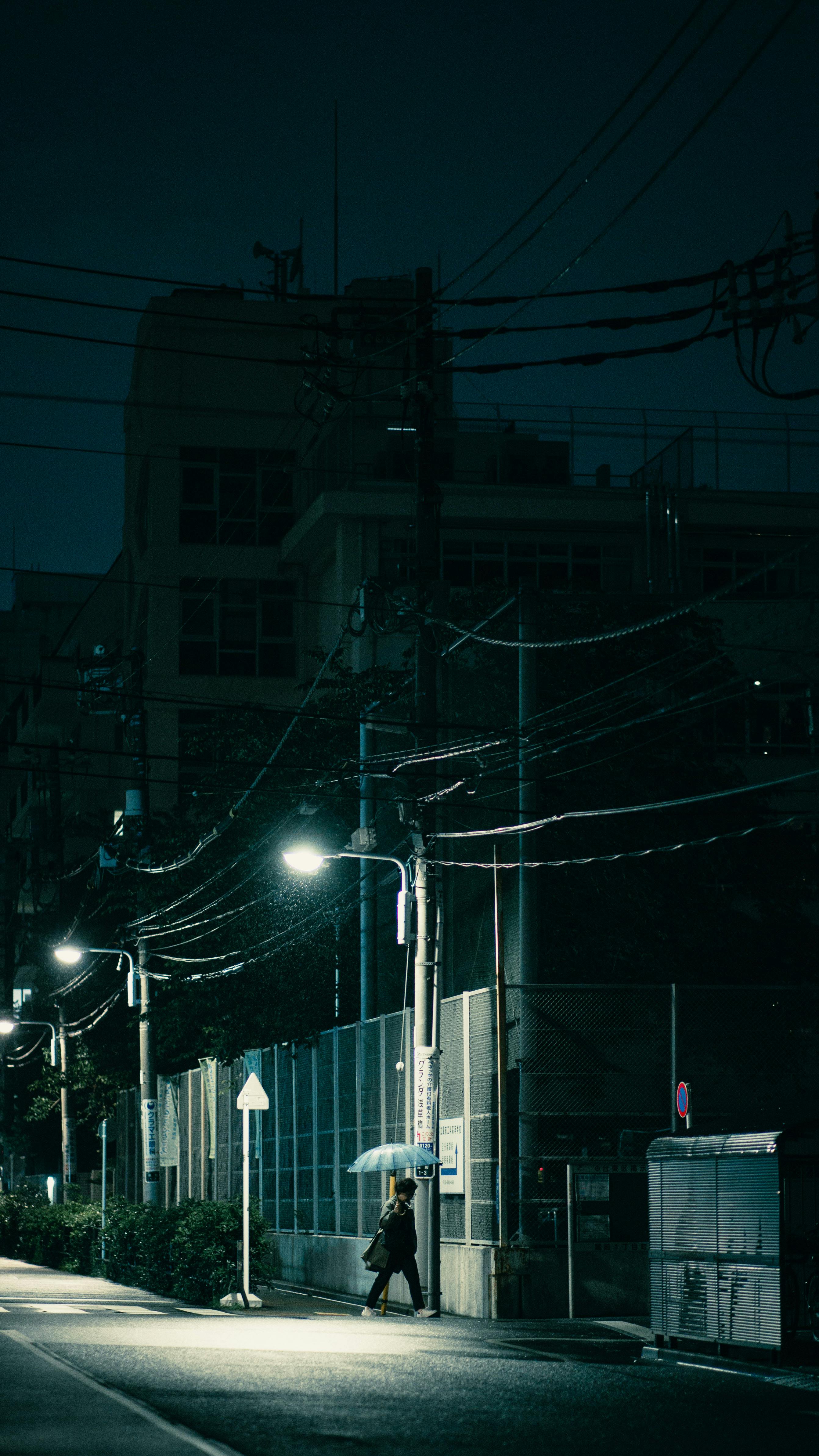 An Empty Road at Night · Free Stock Photo