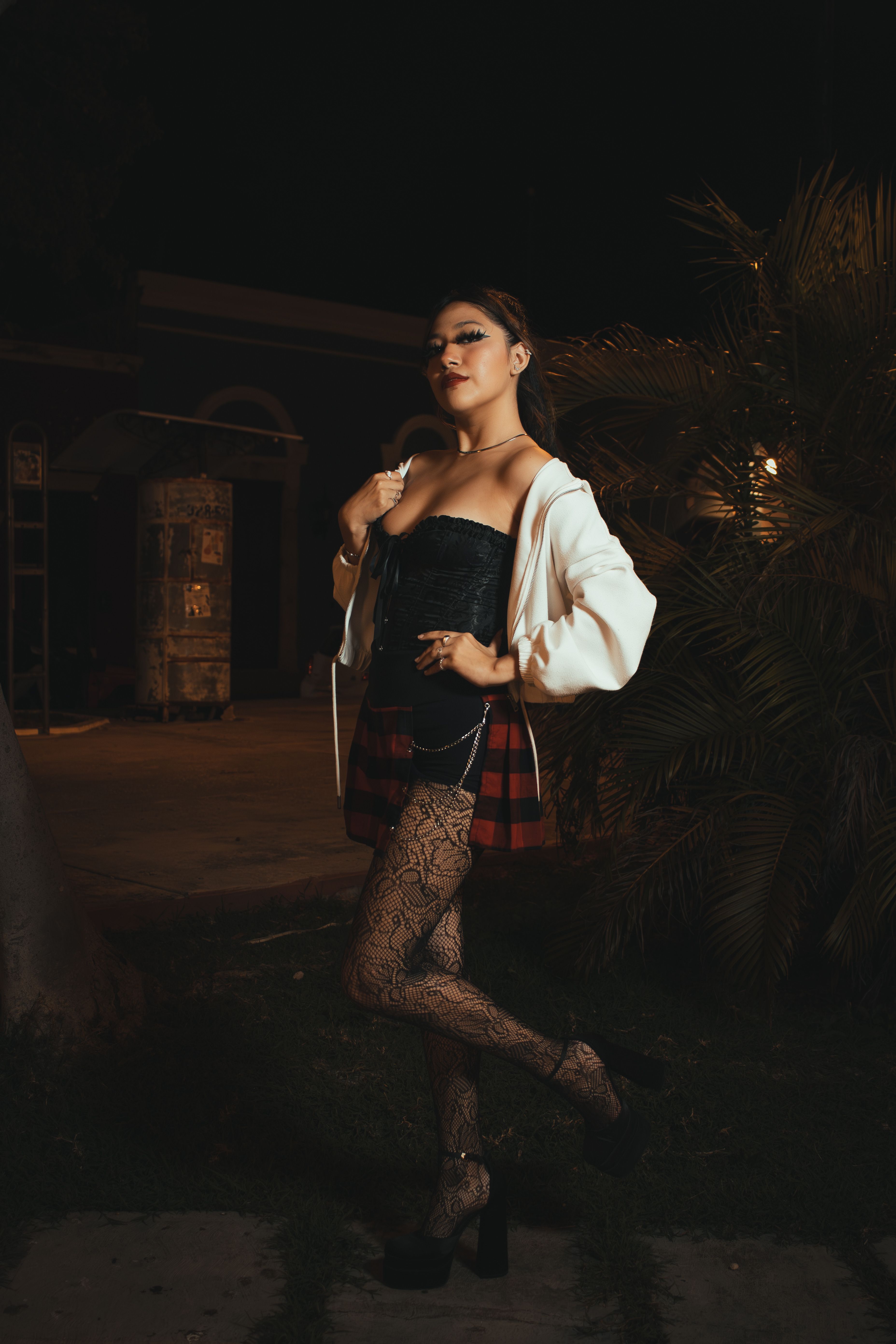 Woman Posing in Darkness · Free Stock Photo