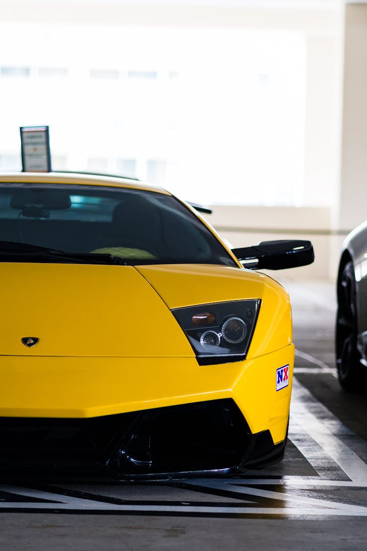 Yellow Lamborghini Murcielago