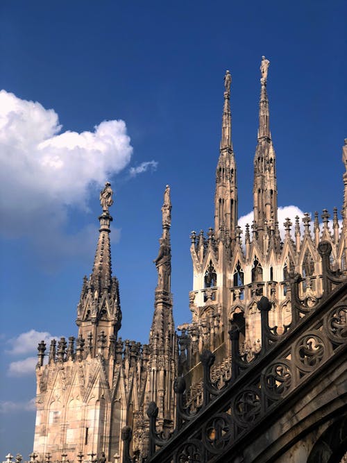 Pinnacles of Gothic Milan Cathedral