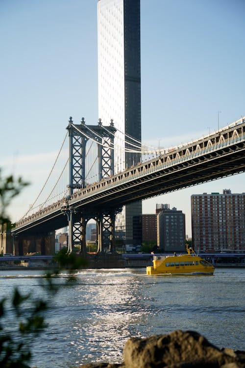Ingyenes stockfotó Brooklyn híd, függőleges lövés, helyi nevezetességek témában