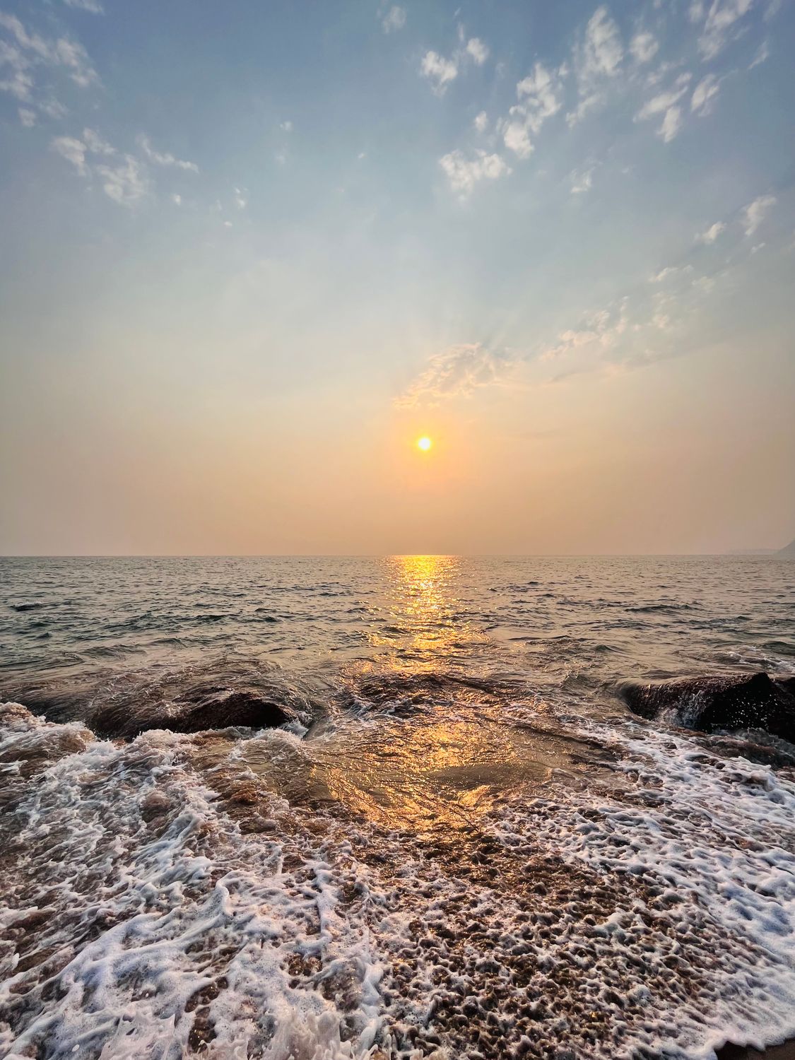 Calming Rough Sea A Sunrise Over the Rough Sea · Free Stock Photo