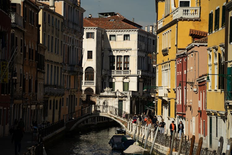 Bridge Over Canal In Murano