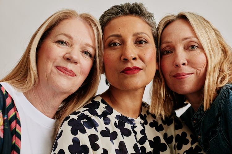 Portrait Of Women In Studio