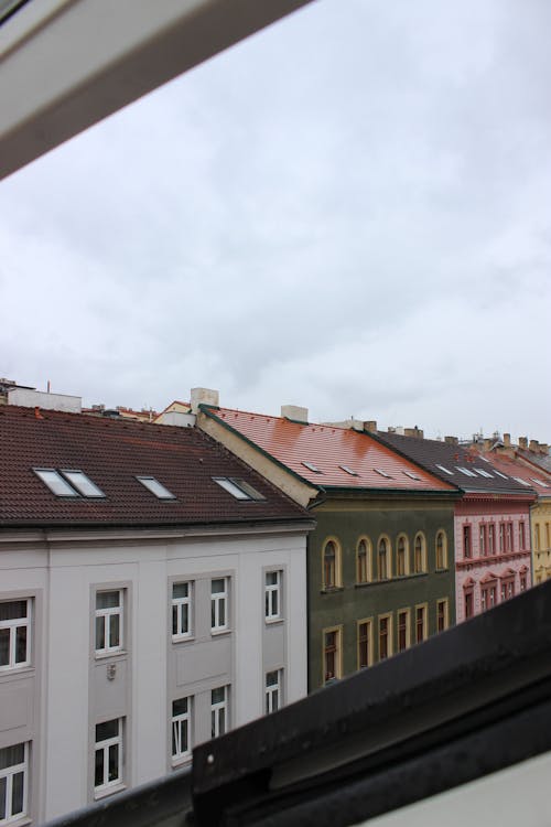 View from a Window of an Array of Townhouses 