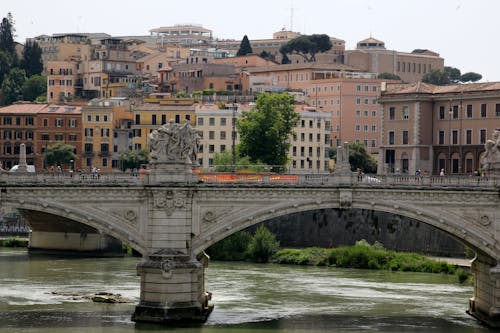 Ponte Vittorio Emanuele II Bridge in Rome