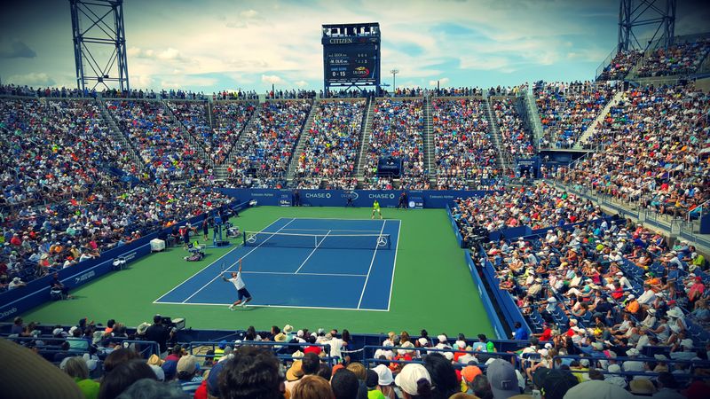 A small arena of 5,000 people representing 5,000 YouTube subscribers