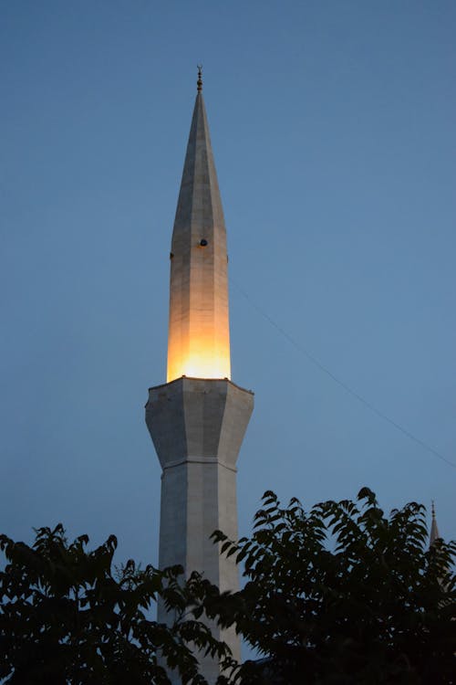 Imagine de stoc gratuită din fotografiere verticală, iluminat, minaret