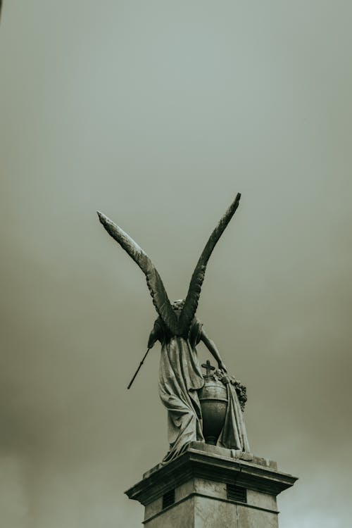 Free Monument at La Recoleta Cemetery in Buenos Aires Stock Photo