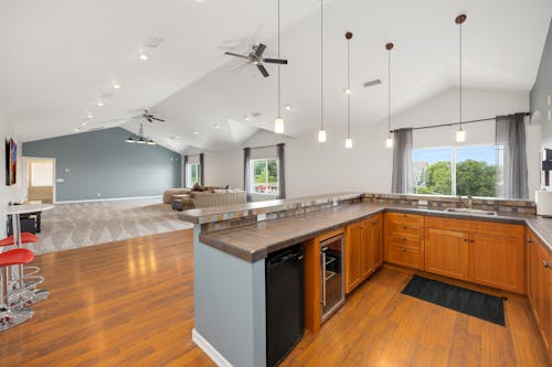 Interior Design of Kitchen and Living Room