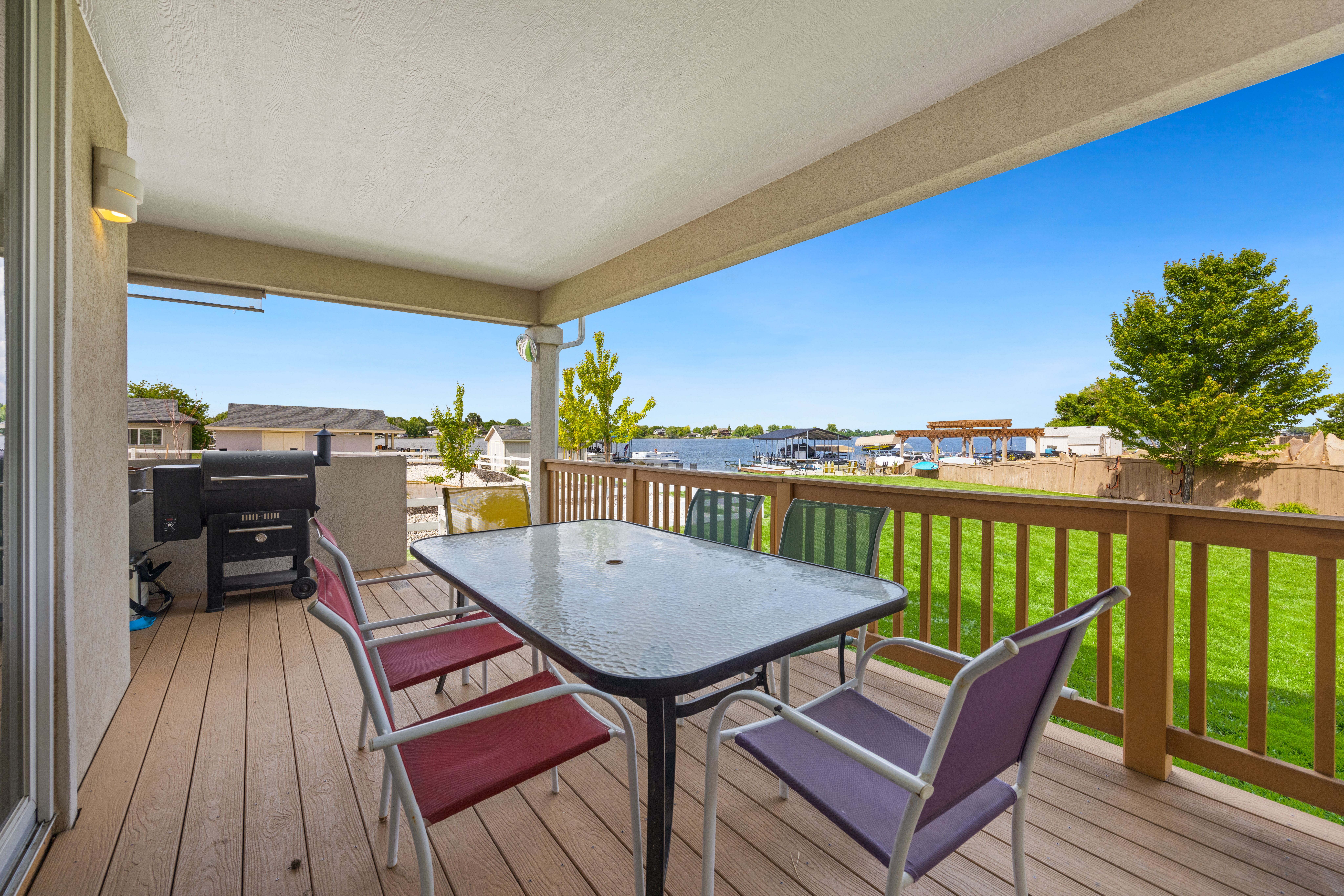 completed outdoor grill installation with patio and seating area - install outdoor grill