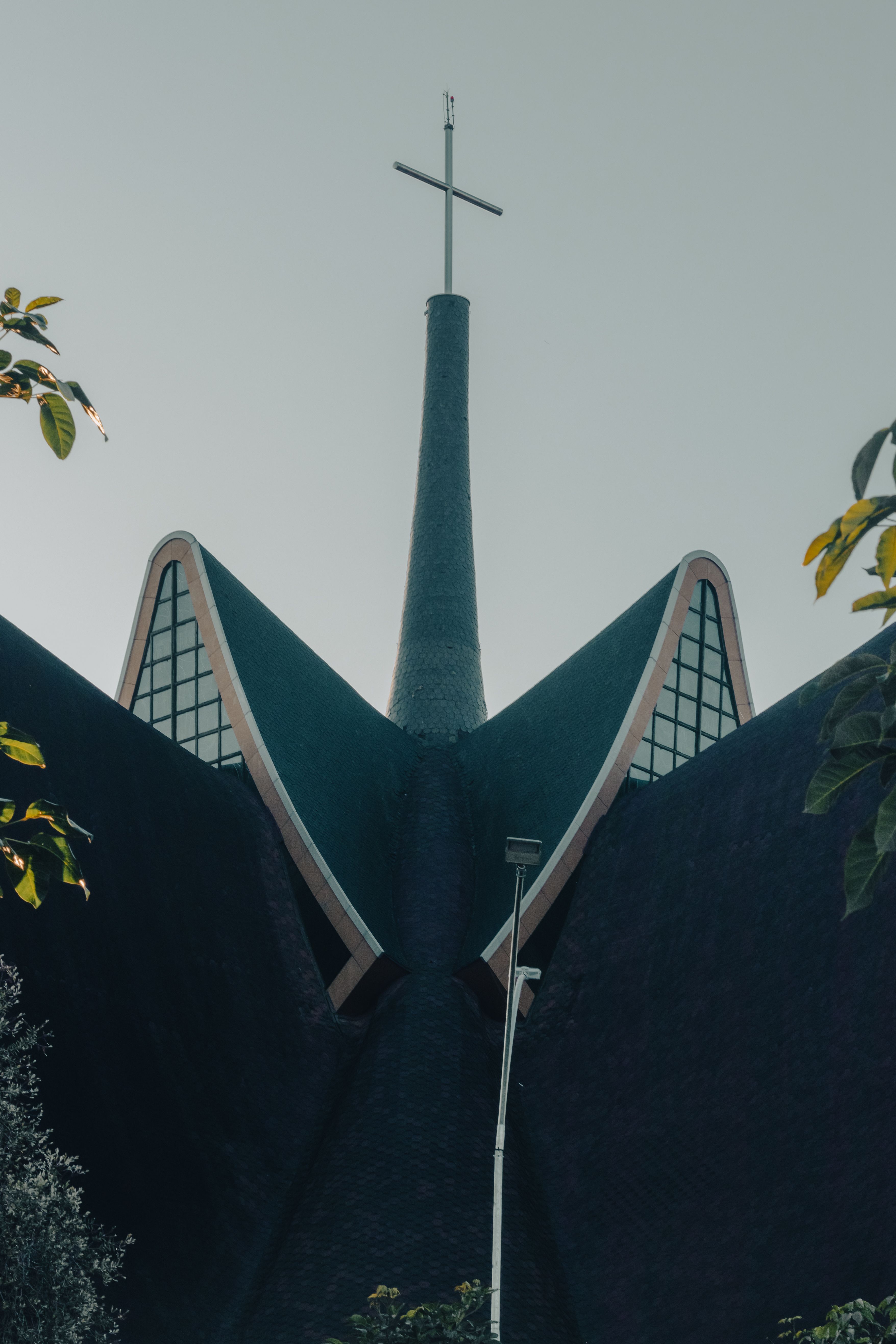 roof of cathedral in foz do iguacu in brazil