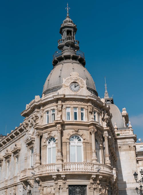 Ornamented Town Hall Building in Cartagena