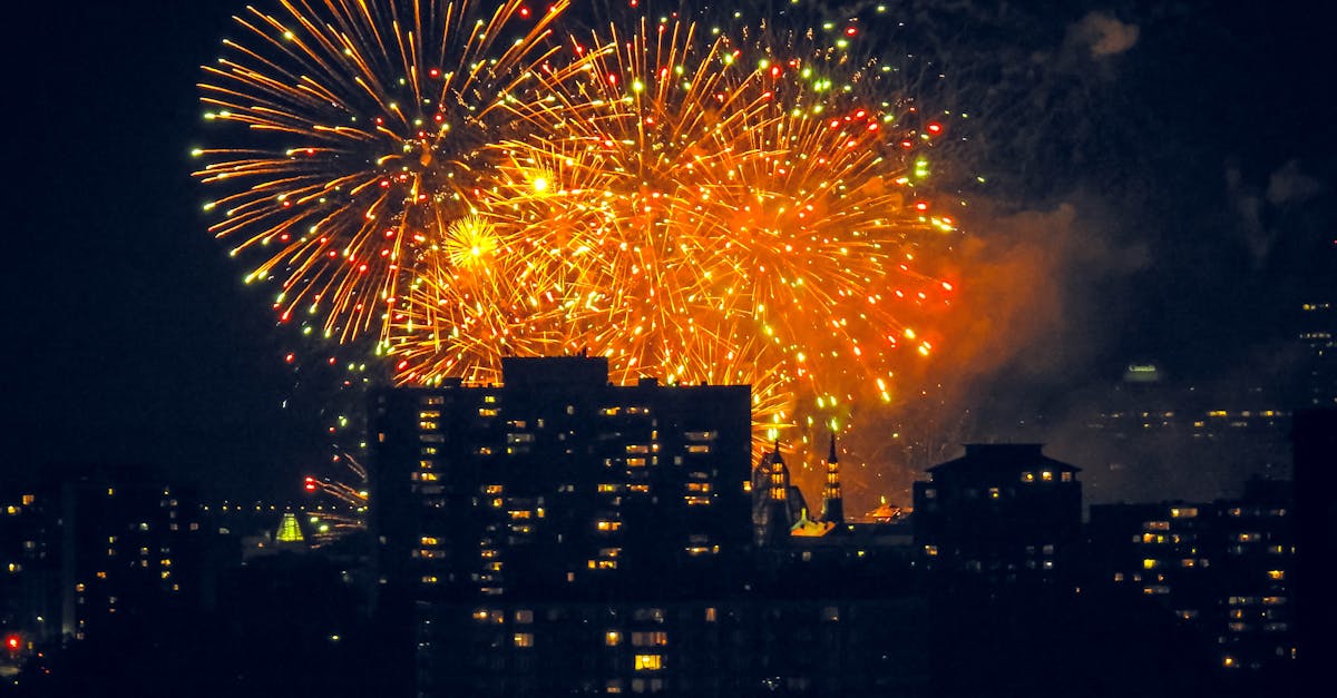 Free stock photo of city, fireworks, night