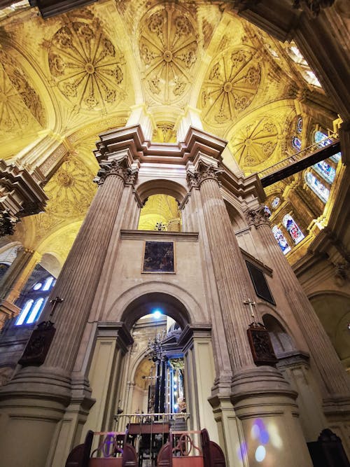Ornate Dome in Malaga Cathedral 