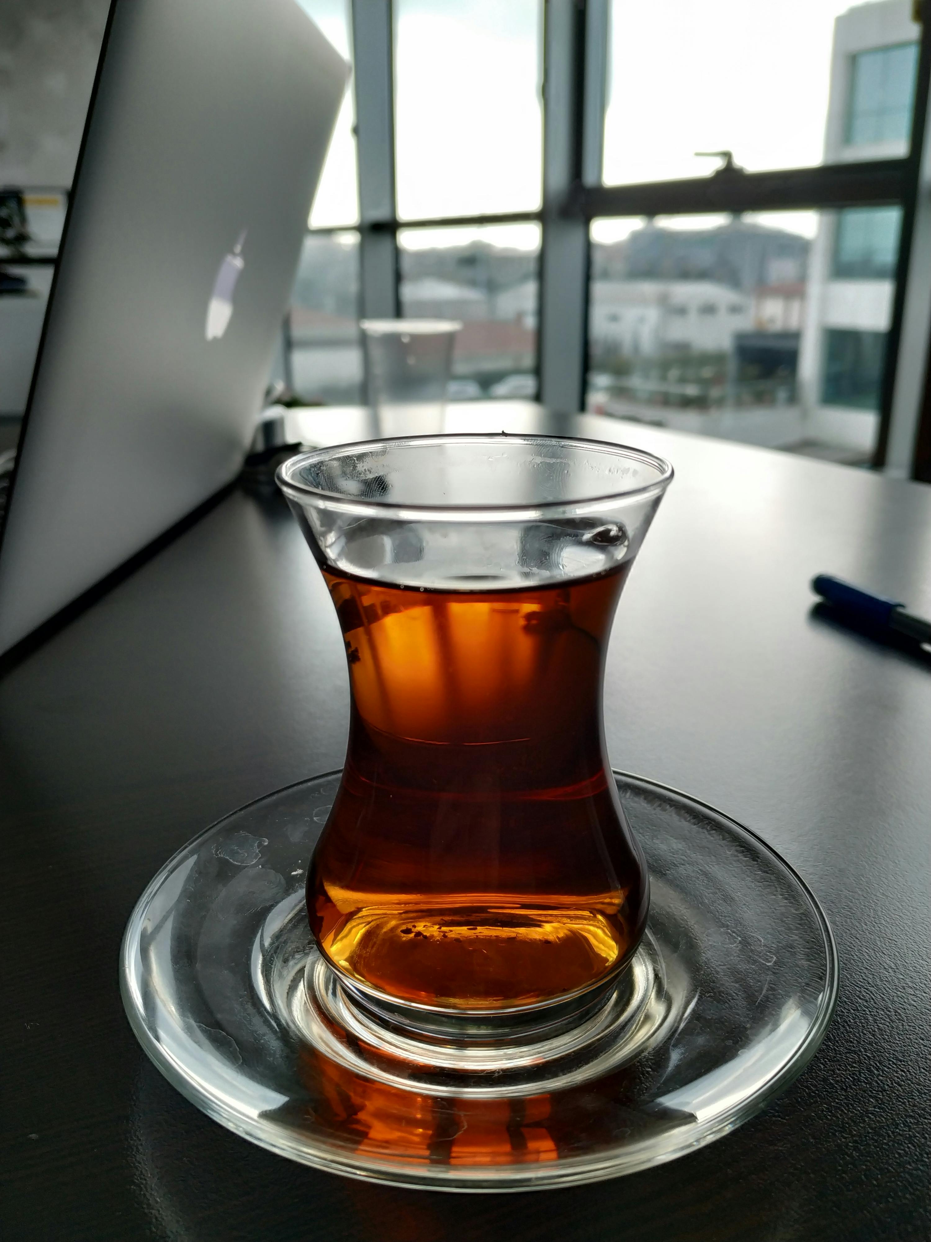 Free stock photo of black tea, computer, office
