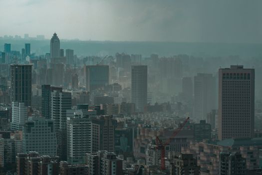 Rain Cloud over City