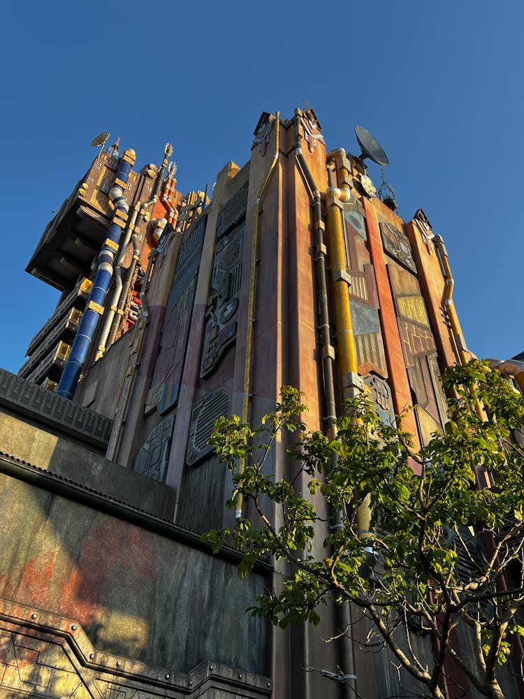 Futuristic Building Of Guardians Of The Galaxy Ride, Disneyland, Anaheim, USA