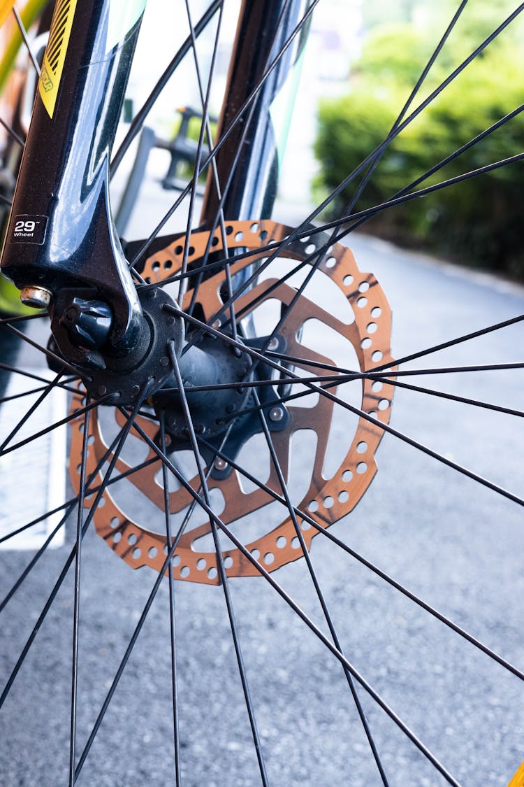 Close-up Of A Bicycle Wheel 