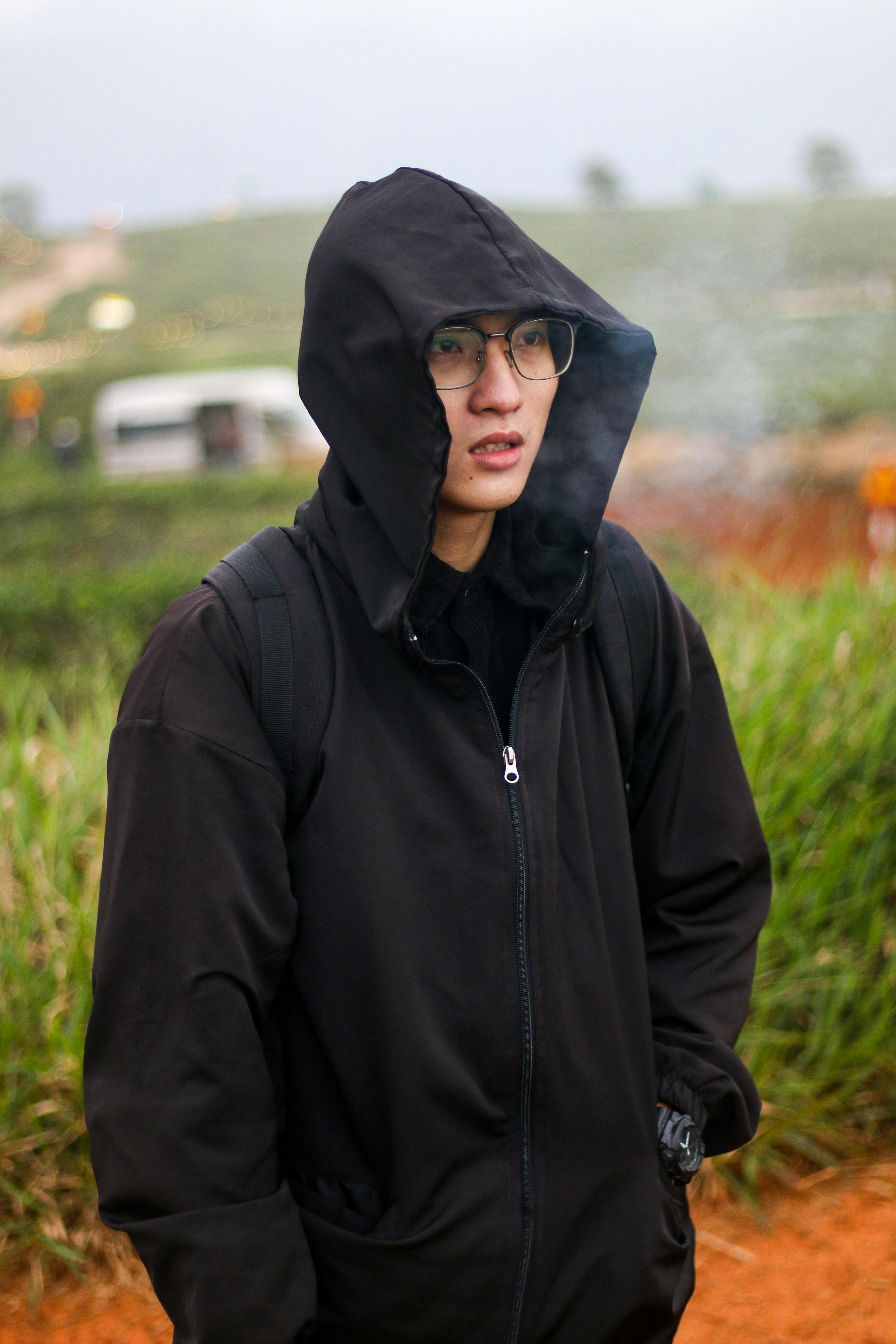 Man in Purple Puffer Jacket · Free Stock Photo