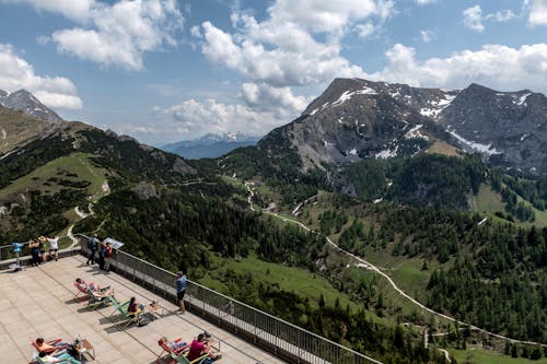 Terrace over Mountains