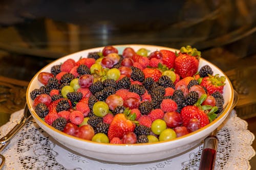 Close-up of a Bowl of Fruit 