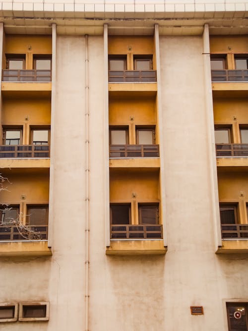 Apartments with Balconies in Building