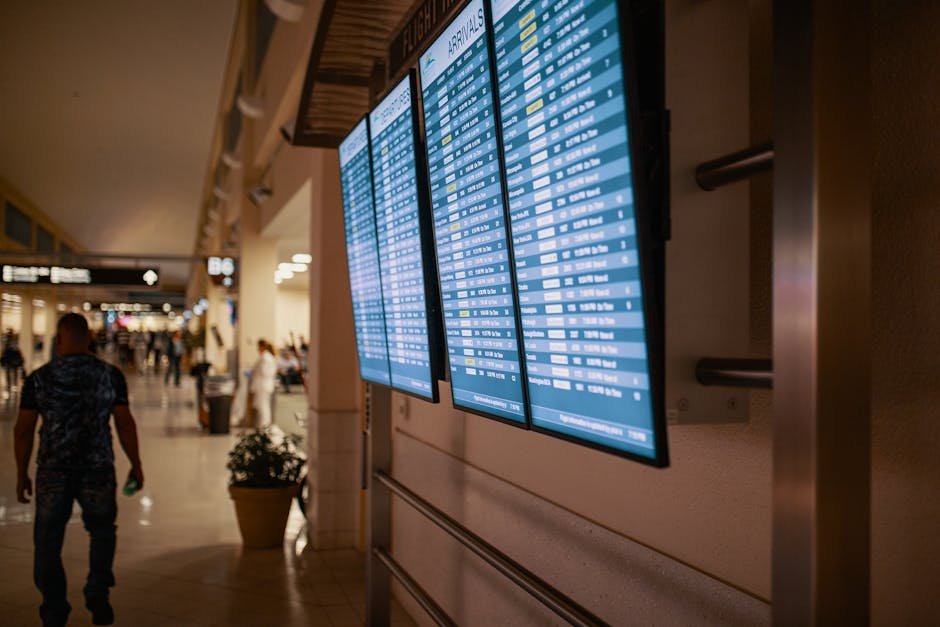 공항 도착 시간