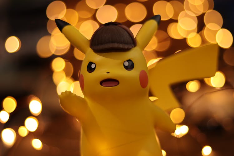 Close-up Photo Of Pokemon Pikachu Figurine