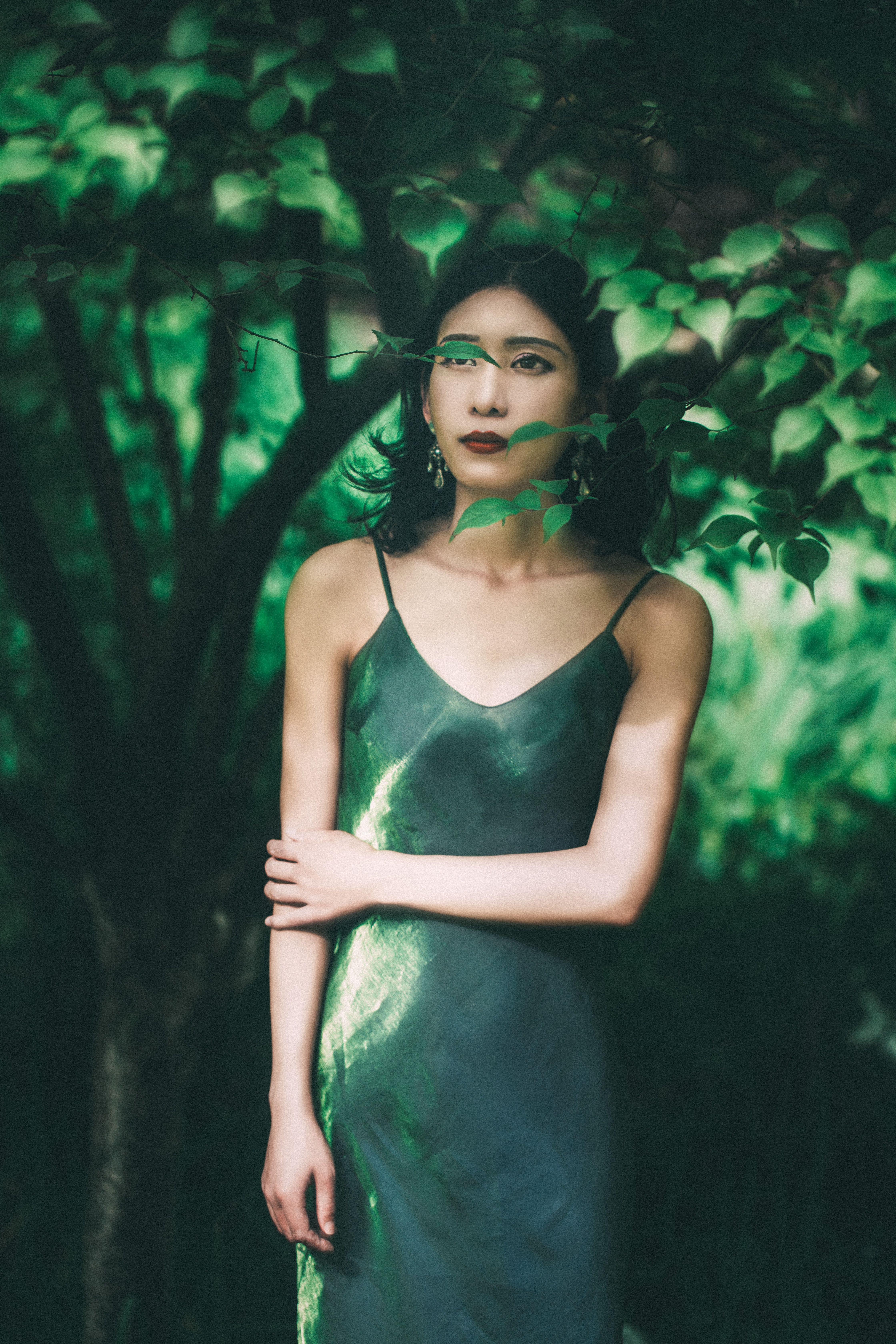 green dress scene Wait For Daylight Green Floral Maxi Dress – Shop the Mint main image 0