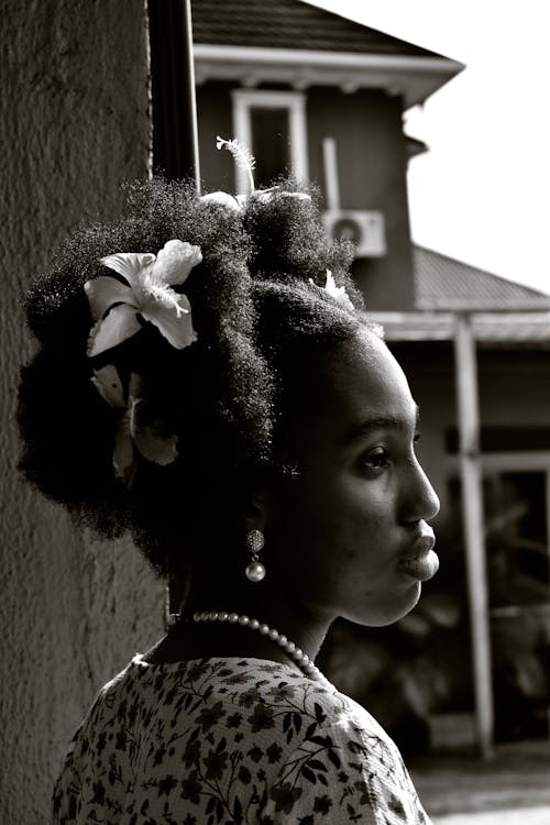 Woman in front of Window