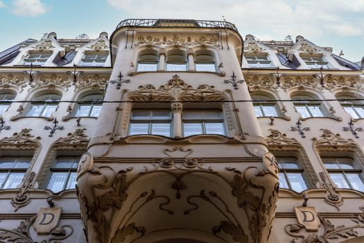 Explore intricate Art Nouveau architecture in Riga, showcasing beautiful facades and ornate details.. pexels, explore, intric
