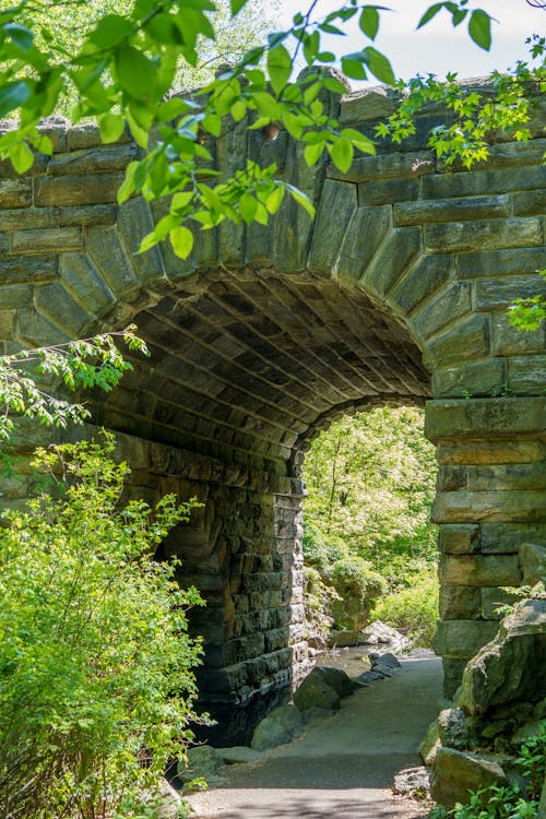 Vintage, Stone Bridge over Road