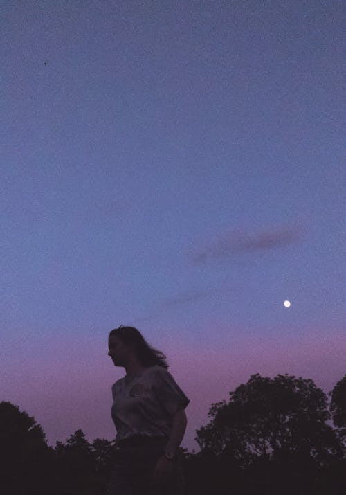 Woman Posing at Dusk