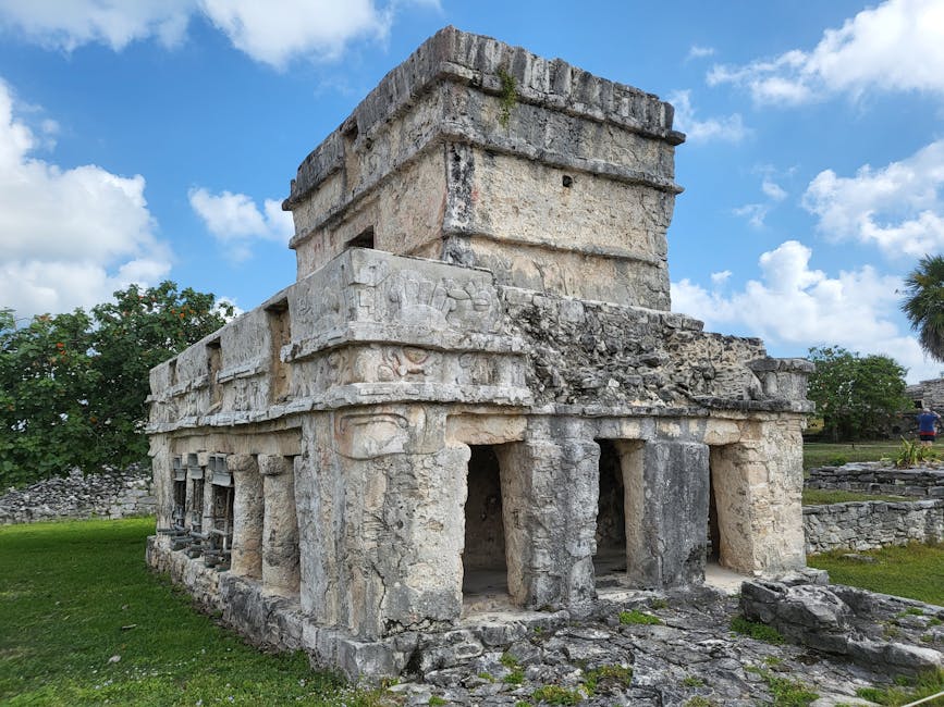 best time of year to visit mayan ruins - Explore the remarkable Temple of the Frescoes in Tulum, a stunning ancient Mayan ruin in Mexico.