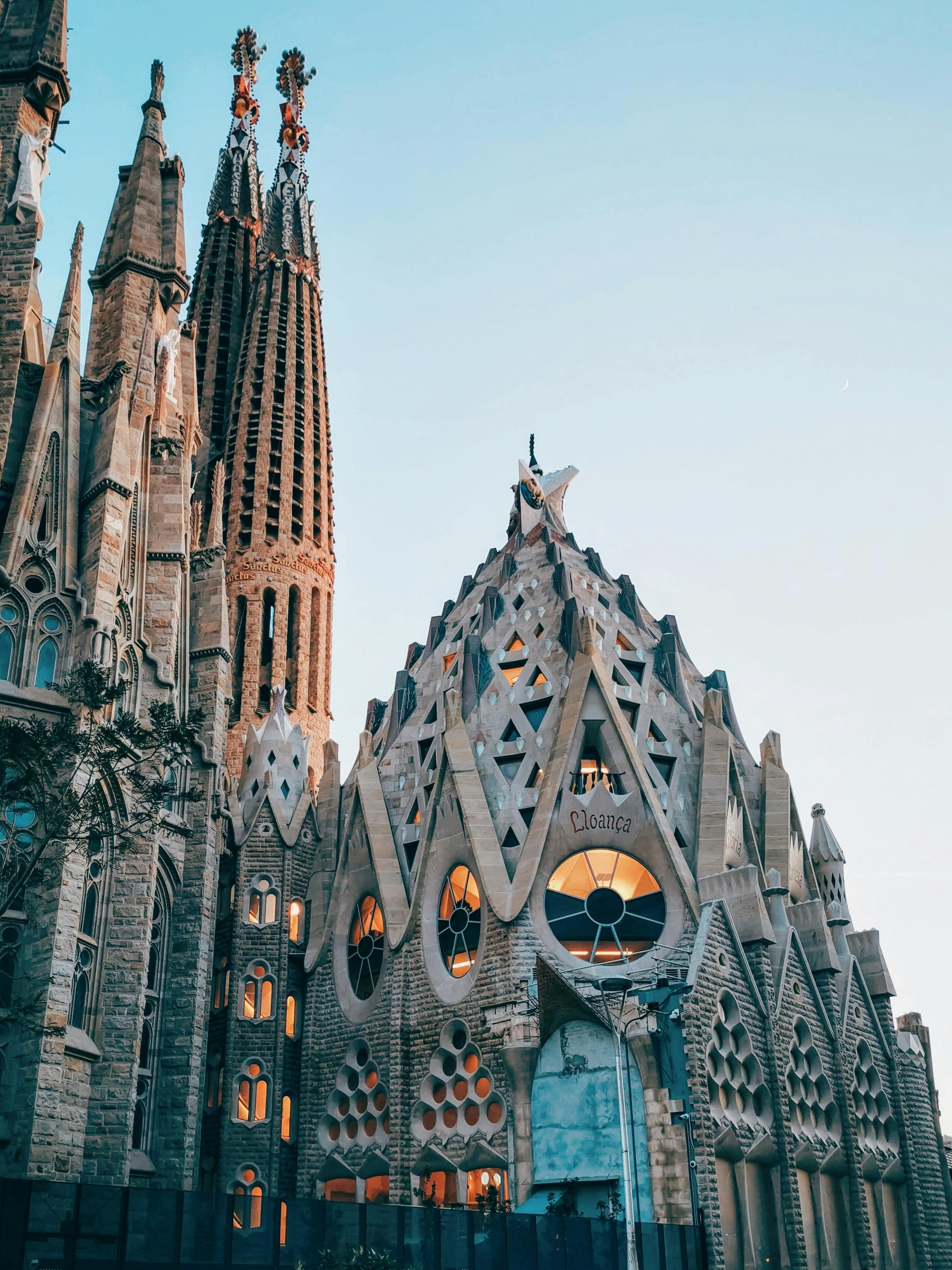 view of the sagrada familia barcelona spain