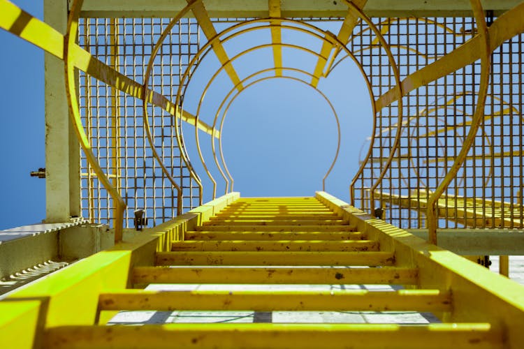 Yellow Emergency Ladder