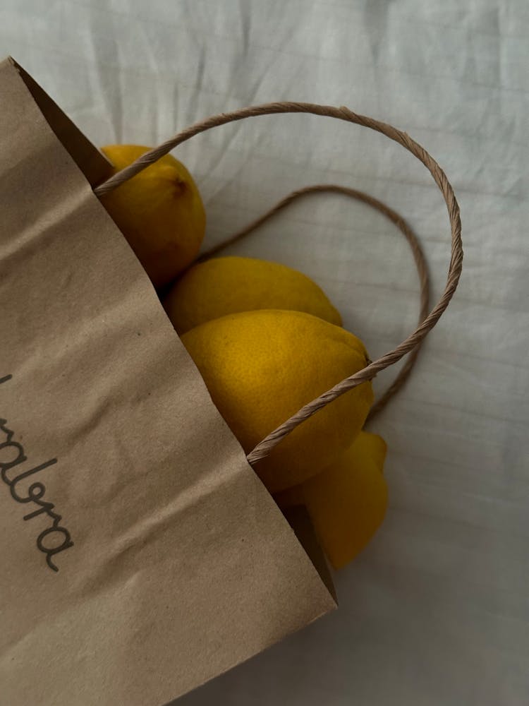 Paper Bag Of Lemons