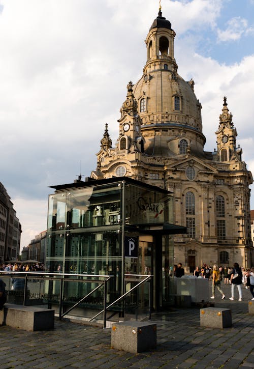 The Dresden Frauenkirche Church in Germany 