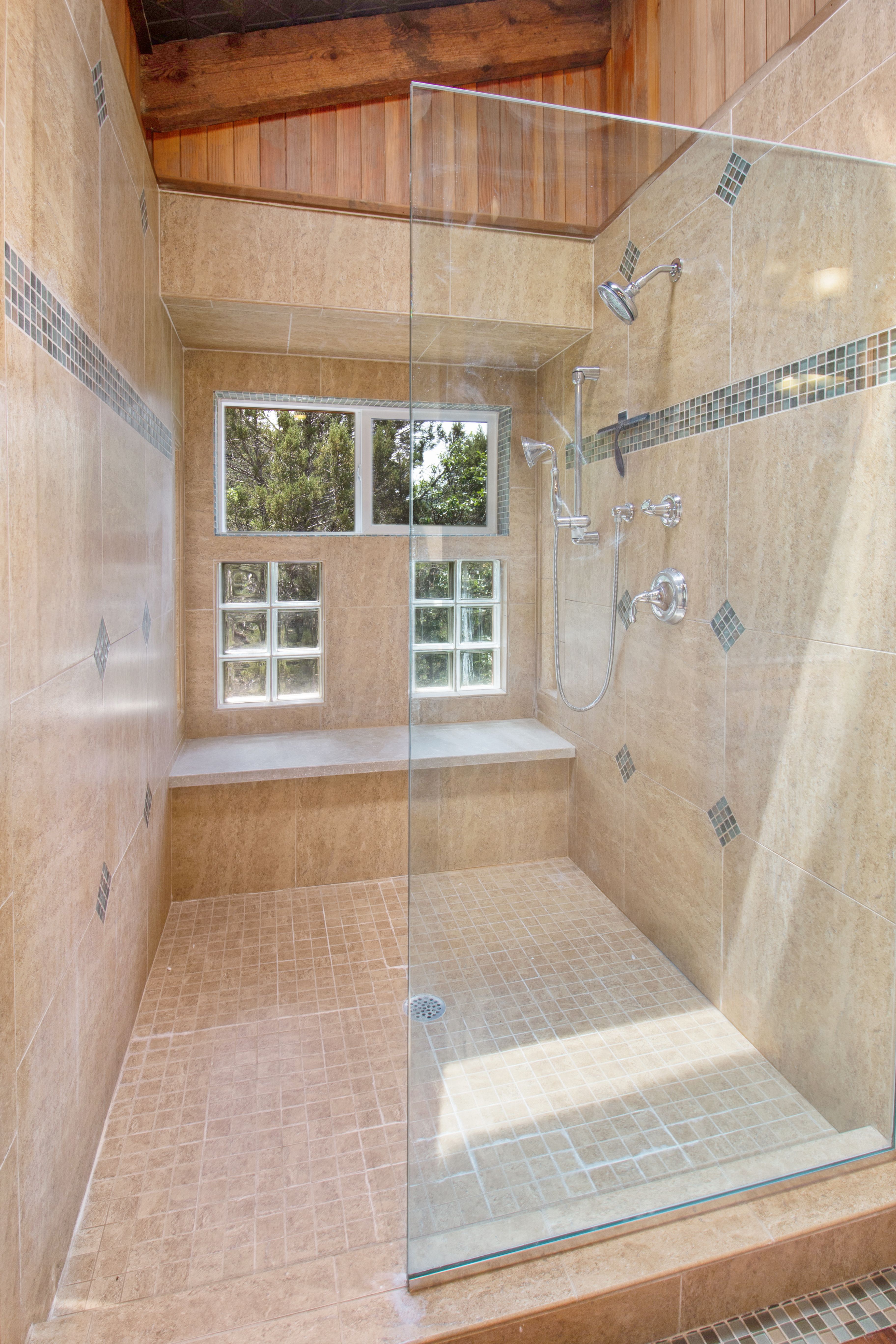 A Large Shower in a Modern Bathroom · Free Stock Photo