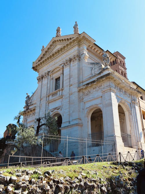 Foto profissional grátis de arquitetura romana antiga, capela, conhecimento