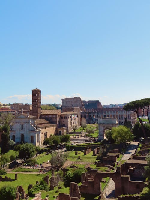 Basilica of Santa Francesca Romana Next to the Ancient Roman Forum and Colosseum