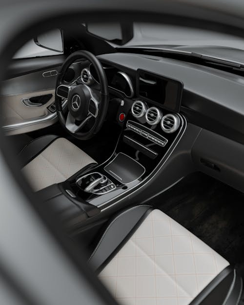 Interior of a Luxury Car 