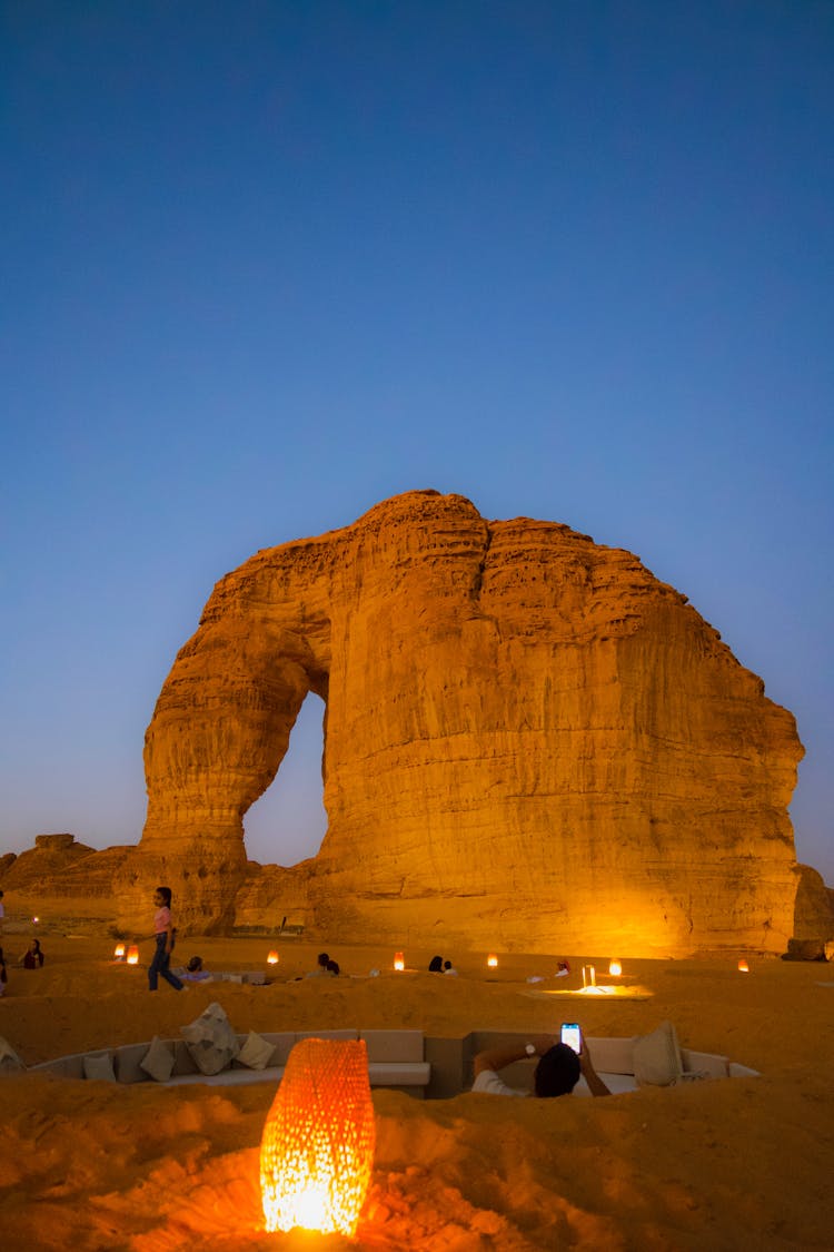 View Of The Elephant Rock Near Al Ula In Saudi Arabia 